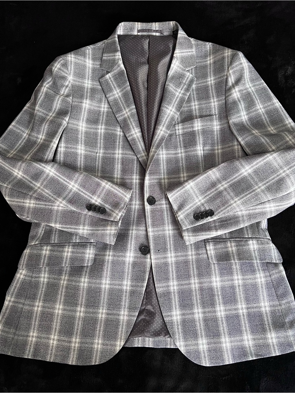 Tailorbyrd Gray Windowpane Sport Coat - Picture 3 of 13